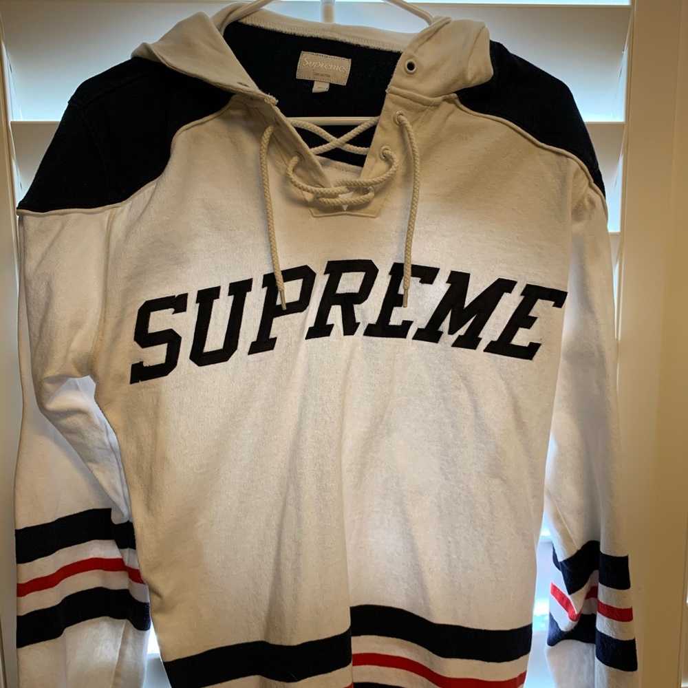 Supreme Hockey Hoodie Authentic M